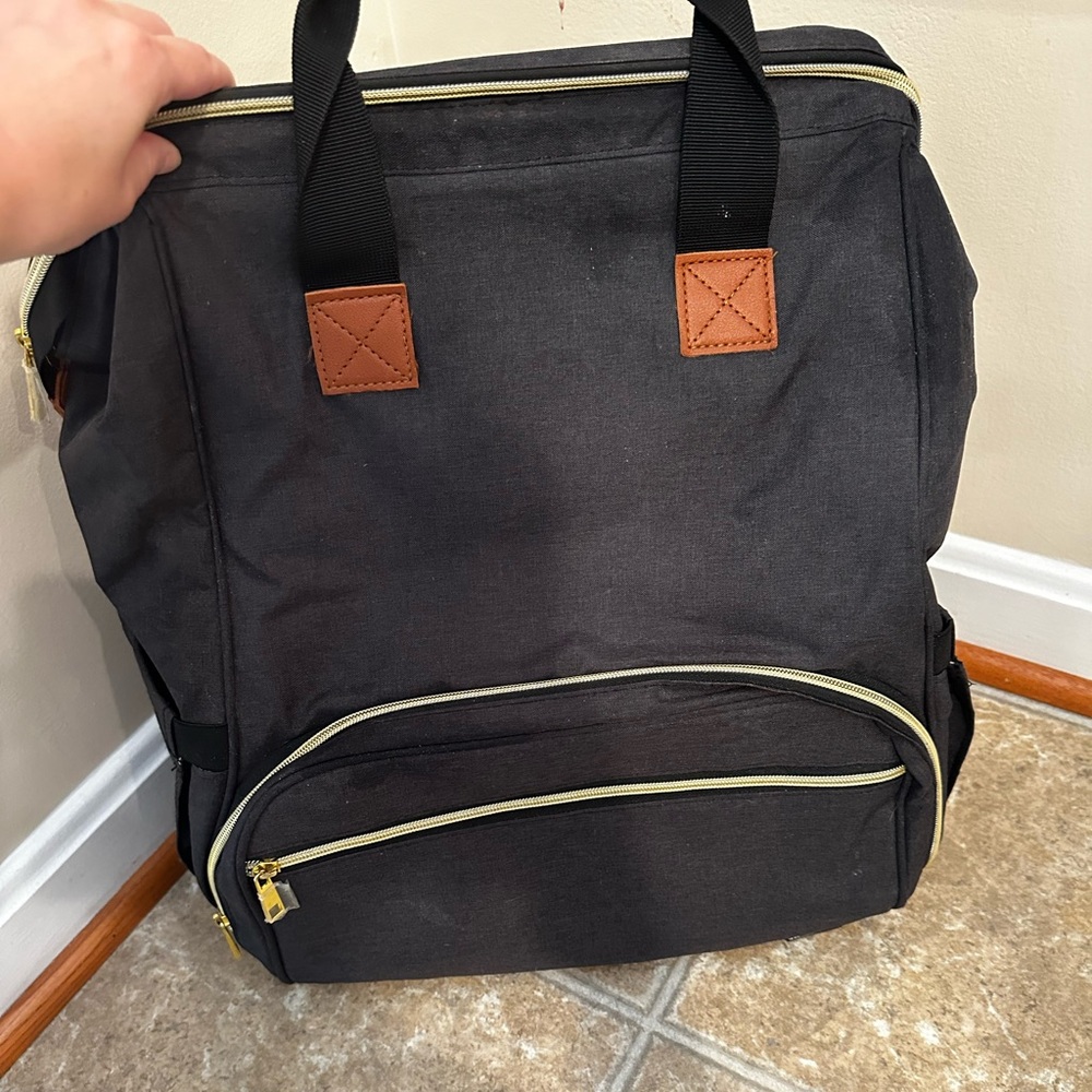 Navy Blue Breast Pump Backpack
